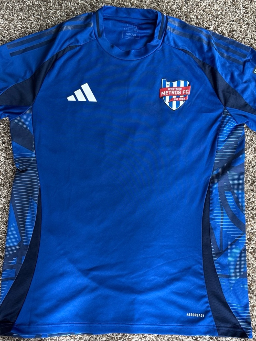 adidas Blue Westside Metros FC Training Top